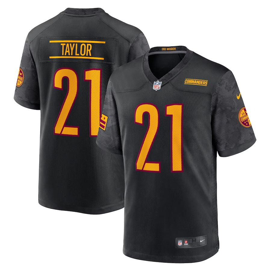 Men Washington Commanders #21 Sean Taylor Nike Black Alternate Retired Player Game NFL Jersey->washington commanders->NFL Jersey